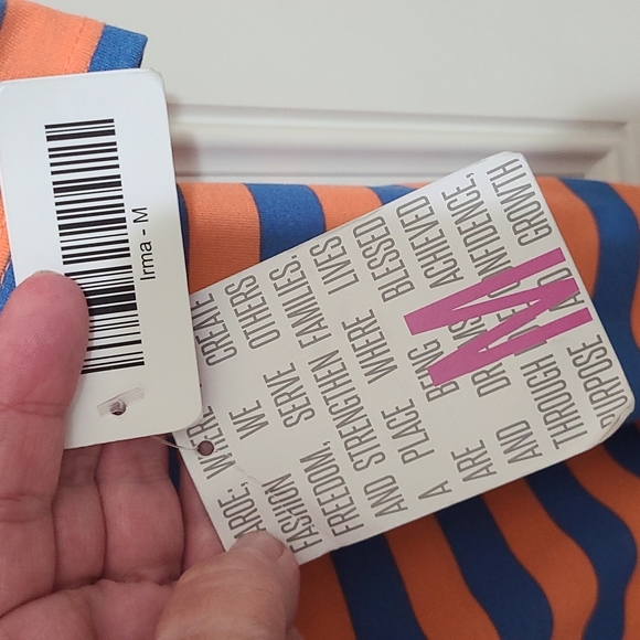 Lularoe Striped Irma - Picture 3 of 4